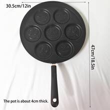 1 buah Wajan Pancake Kecil, Panci Pancake Kecil, Pembuat Pancake dengan 7 Desain Cetakan - View 3