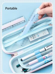 Multi-Section Transparent Folding Ruler, Clear Scale Bendable Drawing Straightedge, Hollow Pattern Multifunctional Ruler, Manuscript Drafting Measurement Tool, Document Layout Positioning Ruler, Portable And Compact, Desktop Surveying, Desktop Stationery, Drawing Office Supplies, Office Supplies, Back To School - one-size - View 4
