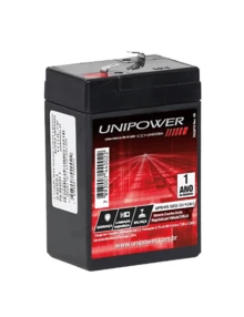 Bateria Unipower 6v 4,5ah Up645seg R - Preto - Visão 2