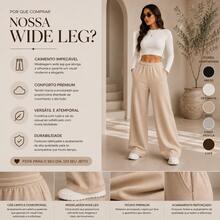 Calça de moletom plus size preta com estampa gráfica, cordão na cintura e pernas largas, estilo streetwear Y2K. Confeccionada em tecido de malha folgado com bolsos. Peça básica e casual - Preto - Visão 5