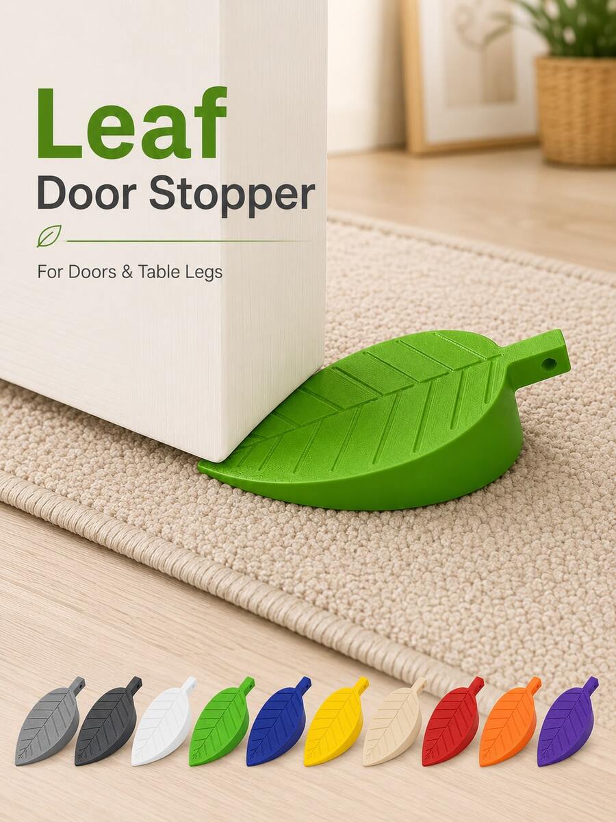 Wedge Door Stopper With Non-Slip Base, Quiet Operation, Movable Door Fixer, Windproof Door Stopper, Suitable For Various Buildings, Holiday, Cyber Monday, Christmas, Christmas Gift, Halloween - one-size - View 1