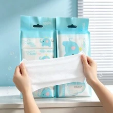 Student Portable Pure Water Cleaning Wet Wipes, Small Pack Pull-Out Cleaning Wet Tissues. - Multicolor - View 2