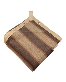 BVIOZ Shade Cloth 95% 3.7x3m Brown Striped - A - View 2