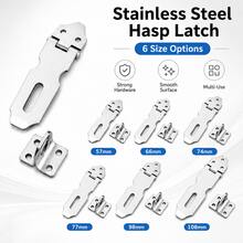 Vintage Stainless Steel Buckle Lock Strap With Lock Hole, Surface Mounted Cabinet Door Lock, Antique Lock Plate, Suitable For Wooden Doors, Main Doors, Drawers - A - View 10