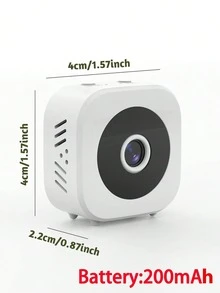GENAI 480P WiFi 安防摄像头，适用于宠物/保姆监控，带 TF 卡槽和云存储 - 彩色 - 查看 9