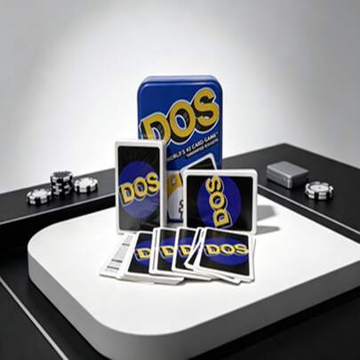 8 st Mattel officiellt licensierat UNO DOS kortspel, UNO-seriens roliga kortspel! Exklusiv metallbox för förvaring, hållbar och lätt att bära. Stöder 2–4 spelare för glada matcher, enkla regler och lätt att lära sig. Perfekt för kompisumgänge, familjefritid, teambuilding på studenthem och livlig atmosfär. Tydliga färgade nummerkort, fullt av kul, utmärkt för avslappning och stresslindring samt som helggåva.