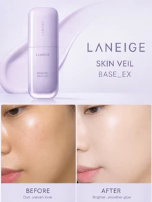 Laneige Lan Zhi 柔膚修飾妝前乳，正裝 30ml，試用裝 10ml，有效保護肌膚免受刺激，保濕控油，適合日常防曬與妝前底妝 - 淡紫色 - 查看 9