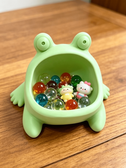 Creative New Frog-Shaped Desktop Storage Box, Funny Large Opening For Earrings, Keys, Hair Ties, Vanity/Entryway Organizer, Kitchen Gadget, Desktop Decor, Portable, Gift For Friends
