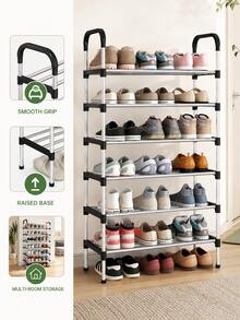 Multi-Layer Shoe Rack, Easy Assembly, Space-Saving Vertical Floor Shoe Storage Rack, Stackable 3D Shoe Cabinet Organizer, Suitable For Entryway, Corner, Bedroom, Dorm, Home Use, Large Capacity For Men's And Women's Sports Shoes, Slippers, Sandals, Boots, Easy-To-Assemble Shoe Storage Rack, Suitable For Retailers And Home Suppliers - View 8