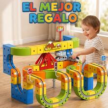 133-Piece 3D Anti-Gravity Electric Train Track Set, DIY Assembly Toy With Firm Link Structure - Multicolor - View 8