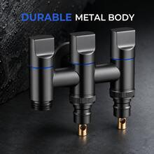 1‑In‑3‑Out Water Diverter Angle Valve, Fast‑Connect Multi‑Way Water Separator With Independent Switch, Bathroom Toilet Mop Pool High‑Pressure Washing Water Tap - Multi-color - View 7