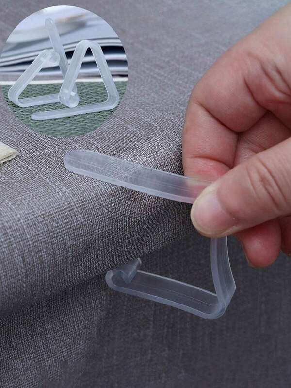 Transparent Tablecloth Clip Tablecloth Non-Slip Clip Kitchen Tablecloth Clip For Wedding Party Outdoor Tablecloth Clip Picnic Camping Restaurant Conference Party Tablecloth Fixing Device Camping Outdoor Desk Essentials Accesssories
