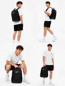 Nike New Unisex Sports Backpack For Outdoor Travel, Student School Bag, Laptop Bag, Size: 460*310*180mm - Black - View 5