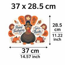 20/50Pcs Thanksgiving Turkey Paper Placemats, Multi-Scene Table Mats, Turkey Shaped Cartoon Style Placemats, Suitable For Thanksgiving, Harvest Festival Table Decoration - View 3
