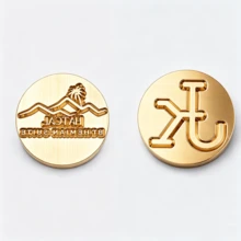 Custom 2.5cm/3cm/4cm/5cm Brass Leather Stamp Kit, Customized Brass Embossing Stamp , Leather Embossing Logo Stamp - Multicolor - View 3