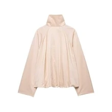 Women's Autumn/Winter New European And American Style Fashion Minimalist Aviator Jacket Coat Urban Renaissance Street Style Casual Fashion Creative Personalized Streetwear - Pink - View 5