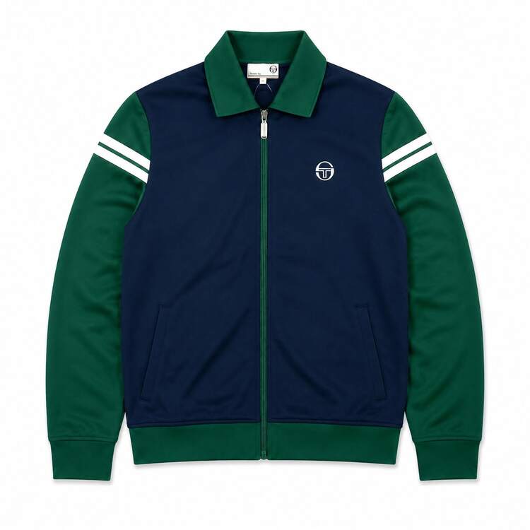 Sergio Tacchini Verdi Track Jacket - Blue / Dark Green B21 - Green - View 9