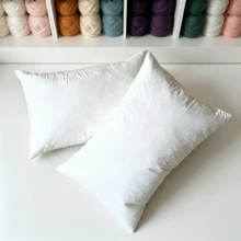 CLSUPER Premium White Goose & Duck Feather Down Throw Pillow Core,18x18" 20x20" 21x21" 14x21",100% Cotton Cover, Fluffy Soft, No Shedding Breathable, Plump Washable, Rectangular Decorative Cushion For Bed Sofa Couch - White - View 26