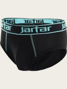 1/3/6pcs Men's Triangle Briefs Fashion Waistband Contrast Color Underwear Comfortable Soft Minimalist Elastic Innerwear Boxer Briefs Sports Home Wear Gift For Boyfriend Suitable For Halloween Christmas Daily Wear - Multicolor - View 2