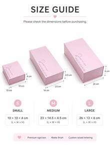 1pc Customized Name Gift Box, Personalized Text Luxury Gift Box With Ribbon, Magnetic Closure Bridesmaid/Proposal Box, Empty Gift Box, Birthday Gift - Multicolor - View 8