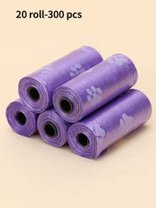 300 Counts/20 Rolls Dog Poop Bags, Leak-Proof Pet Waste Bags, Suitable For Outdoor Dog Walking (Multiple Sizes) Thickened Leak-Proof Pet Poop Bags, Suitable For Outdoor Cleaning, Pet Essentials - Multicolor - View 10