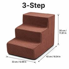 1pc Right Angle Pet Stairs, 3/4/5 Steps High Elasticity Sponge Climbing Ladder Suitable For Elderly And Disabled Pets To Get On Sofa And Bed, Non-Slip And Removable Washable - Multicolor - View 39