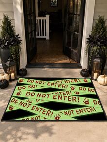1-Pc Halloween Outdoor Non-Slip Doormat, Bathroom Mat, Kitchen Mat, Decorative Rug, Multi-Functional Mat, Hallway Rug, Soft, Convenient, Slip-Resistant, Kitchen Indoor/Outdoor Entrance, Bedroom, Home Decoration, Machine Washable. - Multicolor - View 7