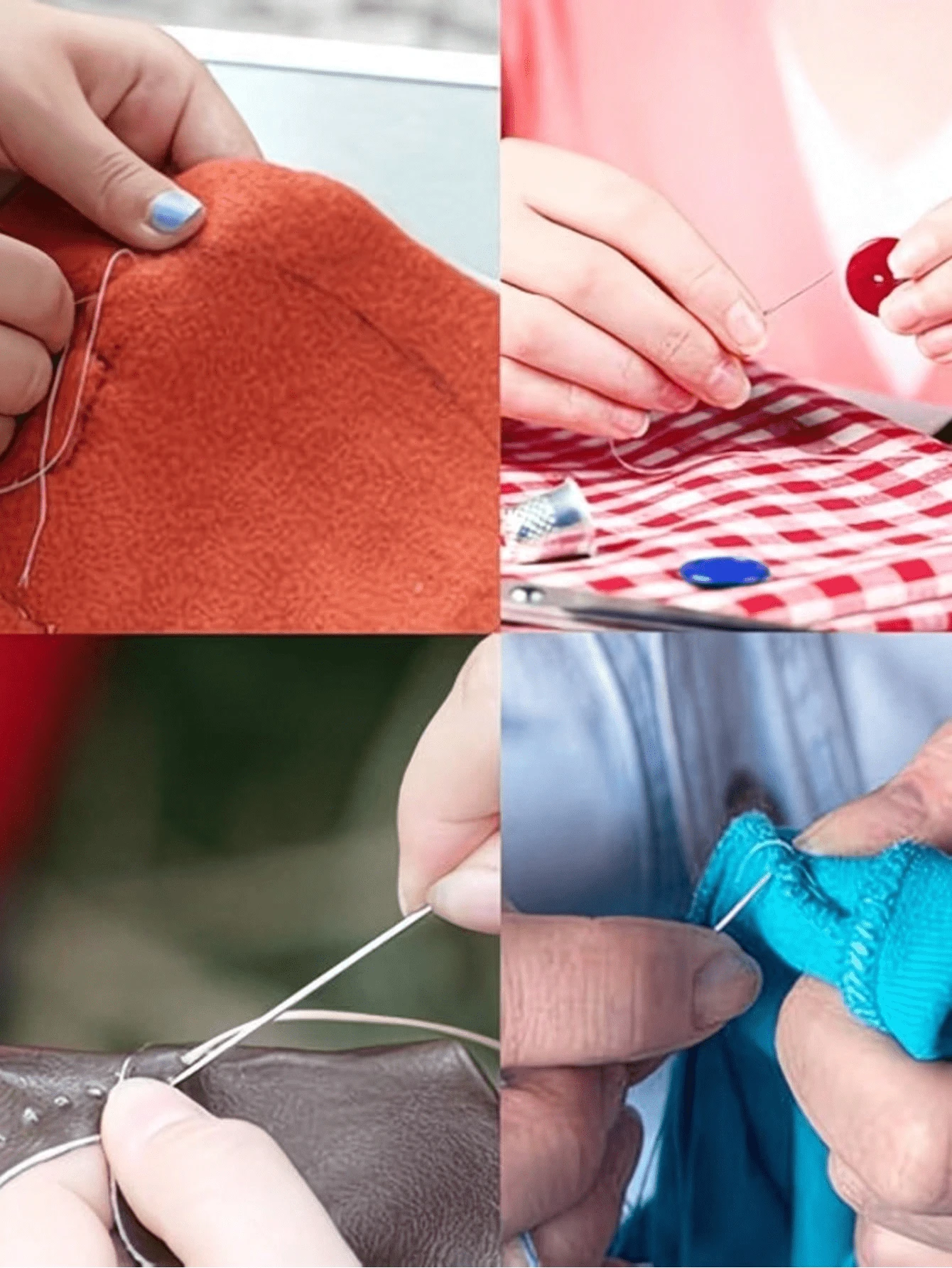 19 st/set sy-nålar för hemmet, lämpliga för äldre att sy quilter med, extra stort öga, långa tunna broderinålar – sy-nålar, nödvändigt verktygsset för hemmet och utomhus för klädreparation och hantverk