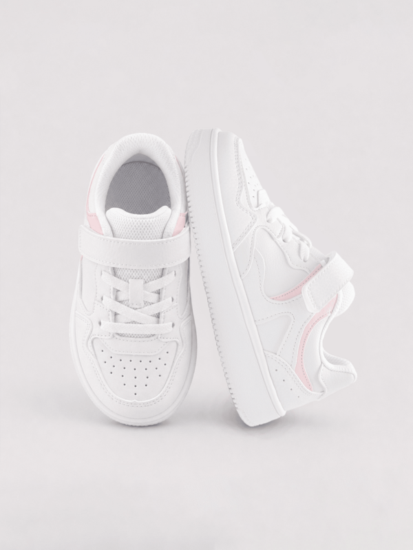 Balabala 2025 New Kids' Low-Top Canvas Shoes, Breathable White