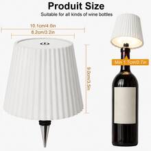 LED Rechargeable Touch Night Light - RGB Multicolor Light, USB Interface, Switch Control Sensor, Atmosphere Bottle Light, Room Decoration, DIY Bottle, Perfect For Living Room, Bedroom, Dining Room, Bar Decoration, Ideal Gift - Desk Lamp - View 12