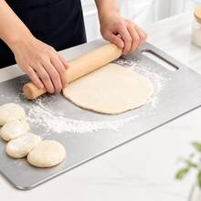 高品質不鏽鋼雙面切菜板－加厚防霉，適用於廚房與餐廳使用，可用水輕鬆清洗 - 1PC - 查看 8