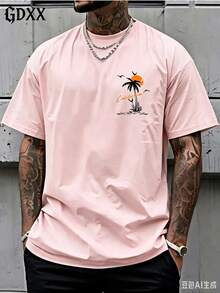 Men T-Shirts - Pink - View 2