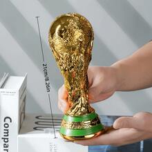 FIFA 世界盃獎盃，適用於加拿大、墨西哥、美國活動 - 樹脂足球獎盃，附標誌性獎盃與獎盃人物，球迷收藏展示，生日派對裝飾，辦公室展示禮品 - 查看 9