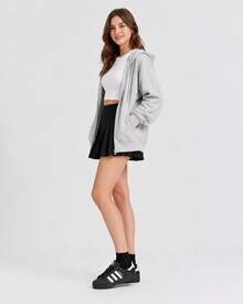 Sepatu Sneakers Low-Top Adidas Originals Superstar 2 Leather Shell Toe yang Nyaman dan Serbaguna untuk Wanita - Hitam - View 7