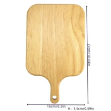 Oak Cutting Board With Handle, Suitable For Country Style Kitchen, Christmas, Halloween, Thanksgiving, Harvest Season Gifts, Used For Dinner Preparation, Defrosting, Kitchen Decoration And Pre-Meal Preparation Storage - Wood Color - View 7