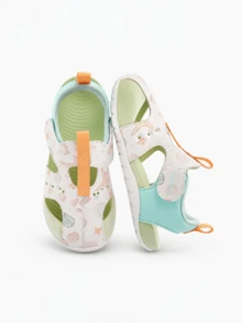 Balabala Boys' & Girls' Non-Slip Sport Sandals, Breathable - 白綠色調 - 查看 2