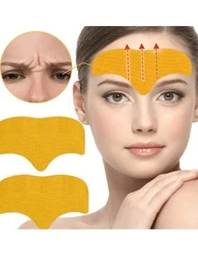 20pcs Forehead Wrinkle Patches - Non-Irritating, Firming Face Stickers, Face Patches - Multicolor - View 2