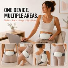 Heated Waist Massage Belt, Abdominal Vibration Massager, Pulse Abdominal Massage Device, 9 Modes 9 Levels Adjustable, Portable For Home And Travel Use - Multicolor - View 4