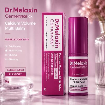 عصا العناية بالبشرة Dr.Melaxin Cemenrete CX الغنية بالكالسيوم متعددة التأثيرات، عصا الكولاجين للوجه مضادة للتجاعيد، تفتيح وترطيب وشد، عناية بالبشرة كورية، 9 جرام، هدية عيد الهالوين، هدية عيد الميلاد