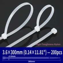 Nylon Cable Tie, Self-Locking Zip Tie, Multiple Sizes Available - Self-locking Nylon Cable Ties - View 27