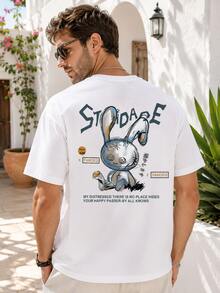 Men Swim Cover-Ups - White - View 1