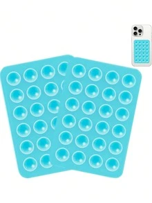Silicone Suction Cup Holder 2pcs Silicone Suction Cup Phone Holder Non-Slip Suction Cup Hands-Free Phone Accessory Stand Suitable For Selfie And Video Silicone Adhesive Stand Fits For Smartphones Spring Easter Gift - Multicolor - View 11
