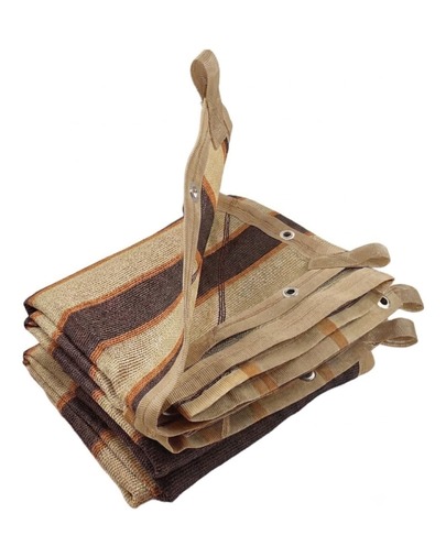 BVIOZ Shade Cloth 95% 3.7x3m Brown Striped