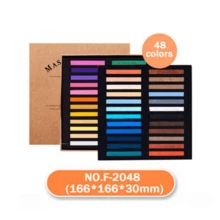 Portable Soft Pastel Art Set, 12/24/48 Colors High-Quality Pastel Sticks, Vibrant & Smooth Hues For Outdoor Sketching And On-The-Go Art Creation - Color Powder Stick Set - View 9