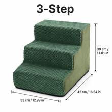 1pc Right Angle Pet Stairs, 3/4/5 Steps High Elasticity Sponge Climbing Ladder Suitable For Elderly And Disabled Pets To Get On Sofa And Bed, Non-Slip And Removable Washable - Multicolor - View 29