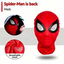 Hasbro Máscaras de superhéroe de tela de licra transpirable con diseño de telaraña y malla, adecuadas para disfraces de Halloween para todas las edades - Talla única - Ver 17
