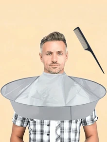 Adjustable Haircutting Cape, Foldable Haircutting Sunshade Cape, Suitable For Salon And Home Use, Unisex For Adults - Multicolor - View 11