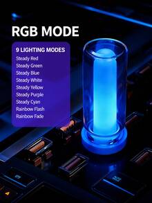 XF.Meraki Mini USB Car Ambient Light, Touch Dimming Retro Glass Bottle LED Bulb Night Light, Plug-In Car Interior Neon Decorative Light, Suitable For Bedroom, Camping, Party And Holiday Decoration - A - View 11