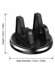 Universal 360° Rotatable ABS Dashboard Phone Holder, Anti-Slip Car Phone Mount, Car GPS Navigation Accessory, Adjustable Car Phone Holder, Suitable For Car Electronics, All Seasons - A - View 6
