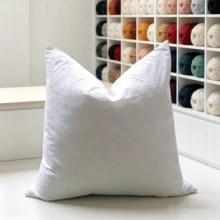 CLSUPER Premium White Goose & Duck Feather Down Throw Pillow Core,18x18" 20x20" 21x21" 14x21",100% Cotton Cover, Fluffy Soft, No Shedding Breathable, Plump Washable, Rectangular Decorative Cushion For Bed Sofa Couch - White - View 24